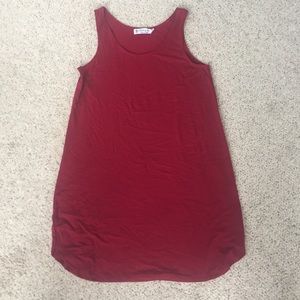 Fighting Eel Burnt Red Tank Dress or Long Blouse-M