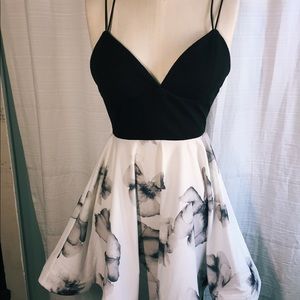 Black and white dress