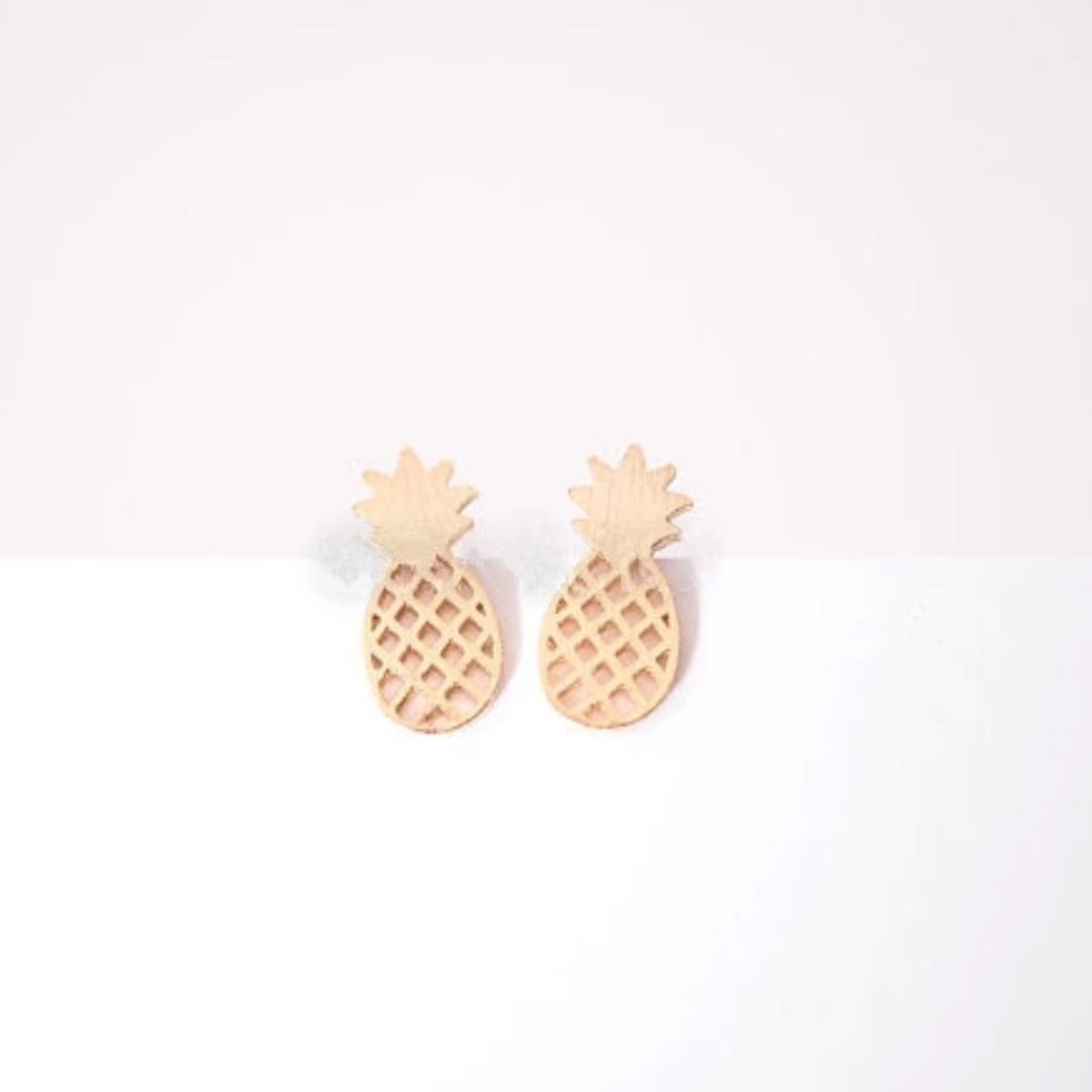 Pineapple Earrings Studs