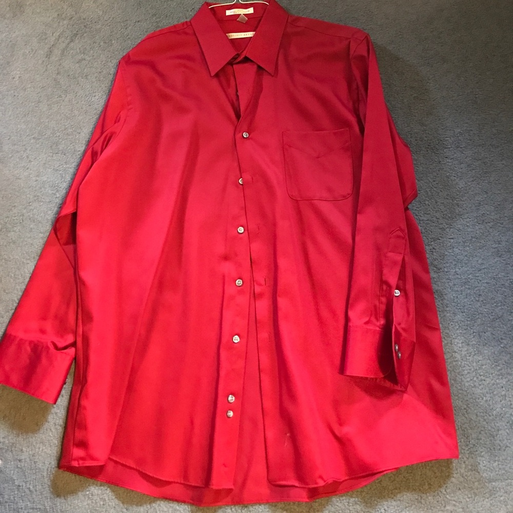 Geoffrey Beene Red Dress shirt