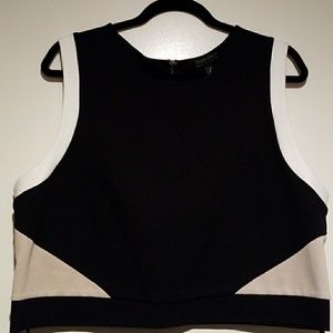 Color Block Crop Top