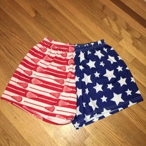 Patriotic women's lacrosse shorts