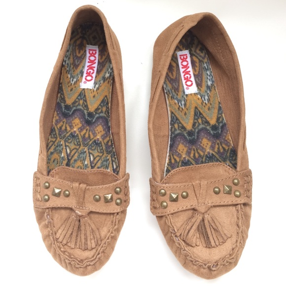 Embellished moccasin flats with tassels - Picture 2 of 8