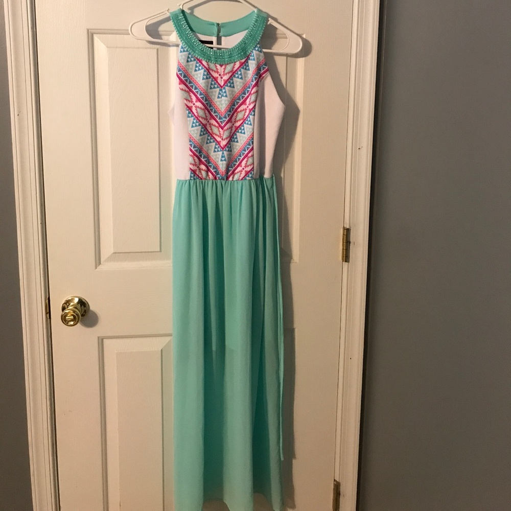 Girls long dress size 16