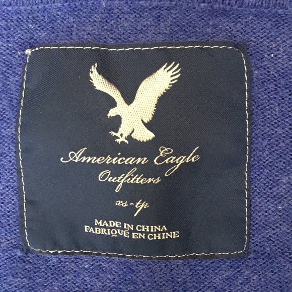 American Eagle indigo cardigan hoodie - Picture 2 of 2