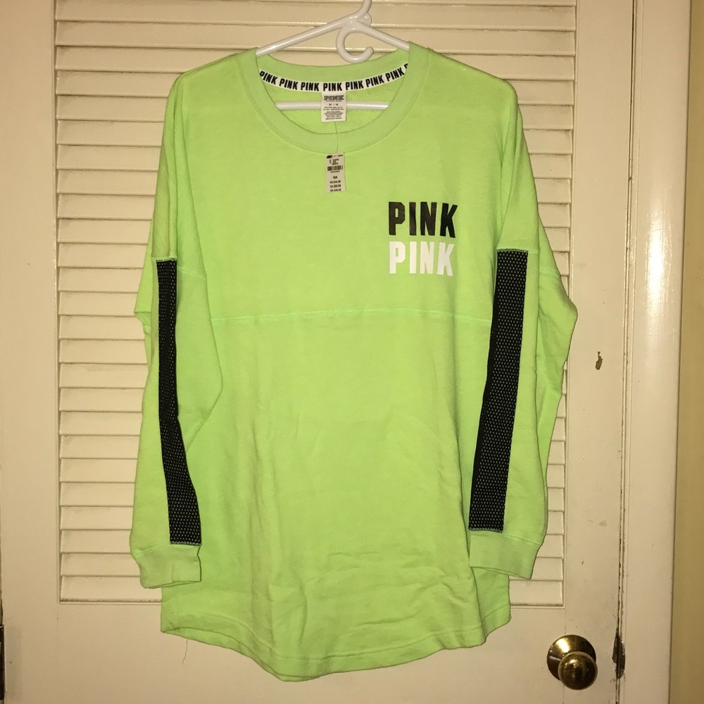 Rare Victoria Secret Pink Varsity Crew Sweatshirt