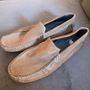 Casual brown loafers..