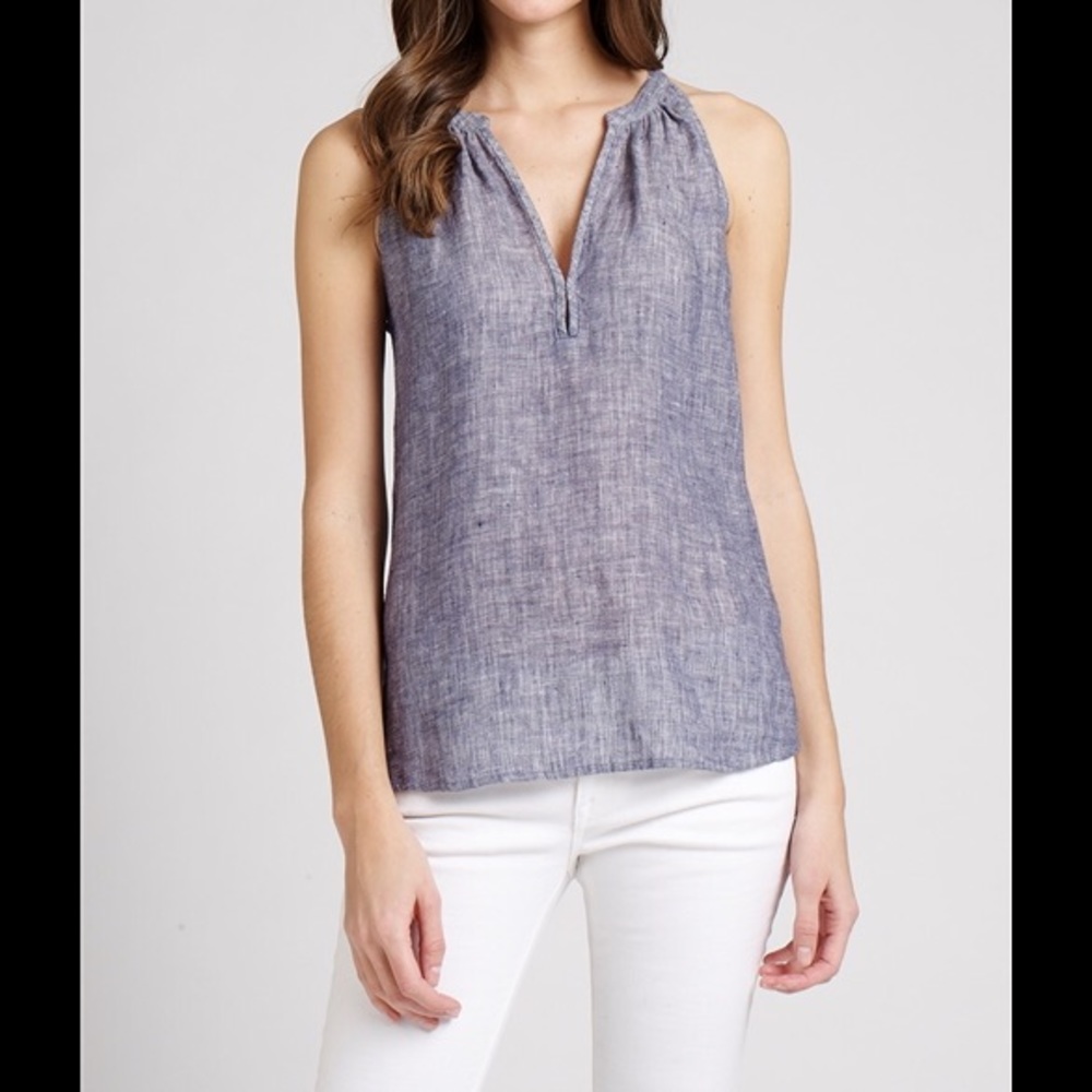 Joie Crosshatch Linen Tank (medium)