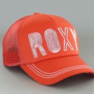 Orange-Red Roxy Trucker Hat