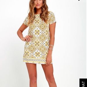 Lulu Yellow Shift Dress
