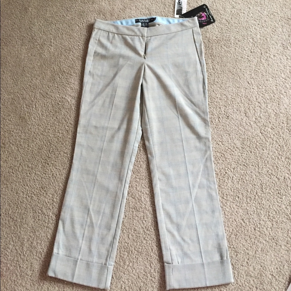 Plaid dress pants