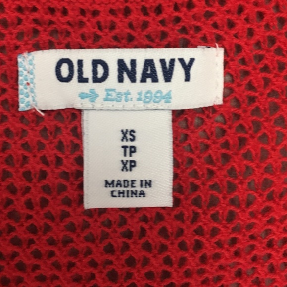 Red Old Navy 3/4 sleeve cardigan - Picture 2 of 3