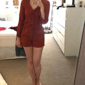Burnt orange romper