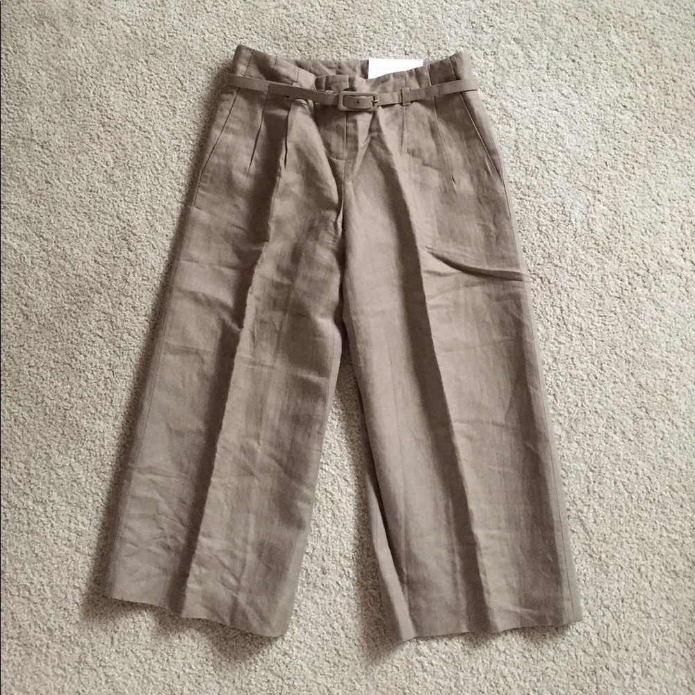 Ann Taylor Loft, tan wide leg pants