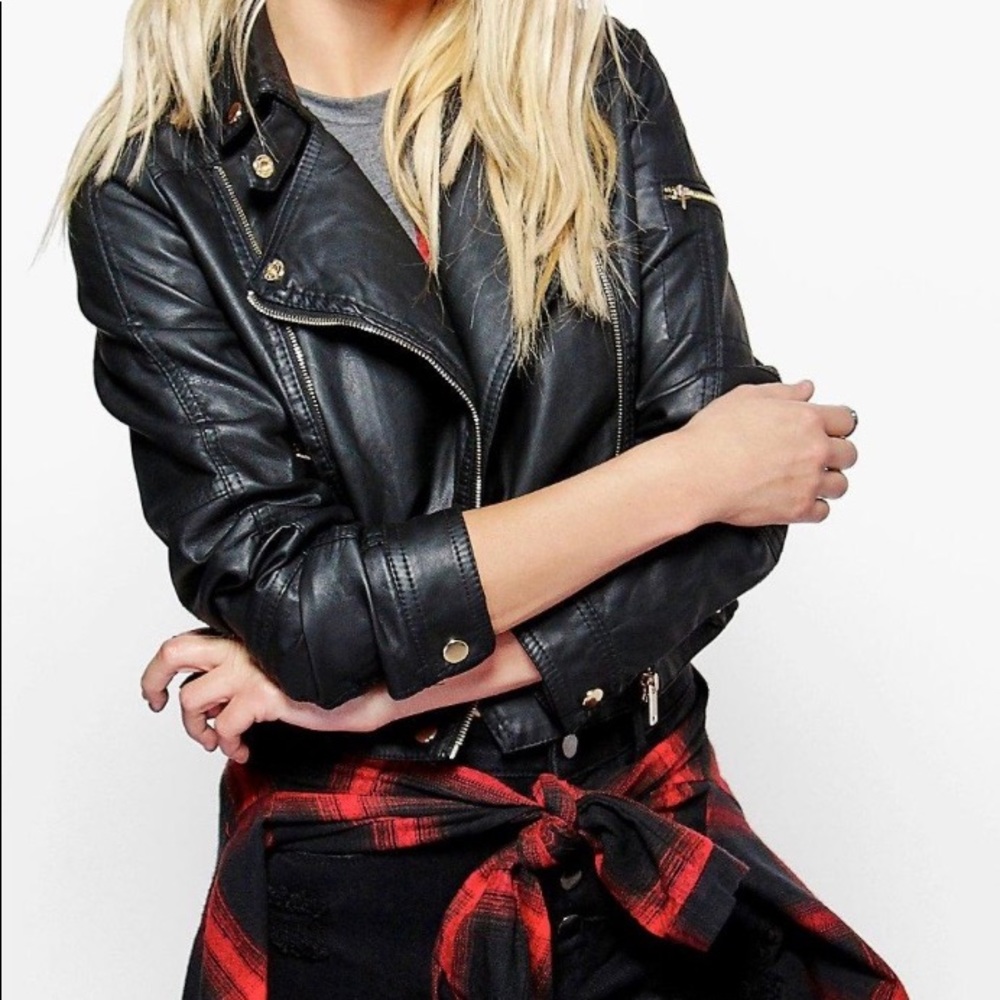 NWOT Black Biker Jacket