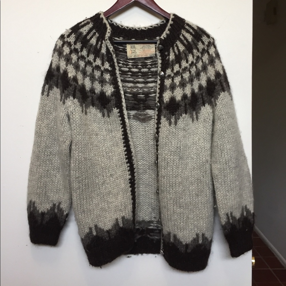 Icelandic Wool Button-up Sweater