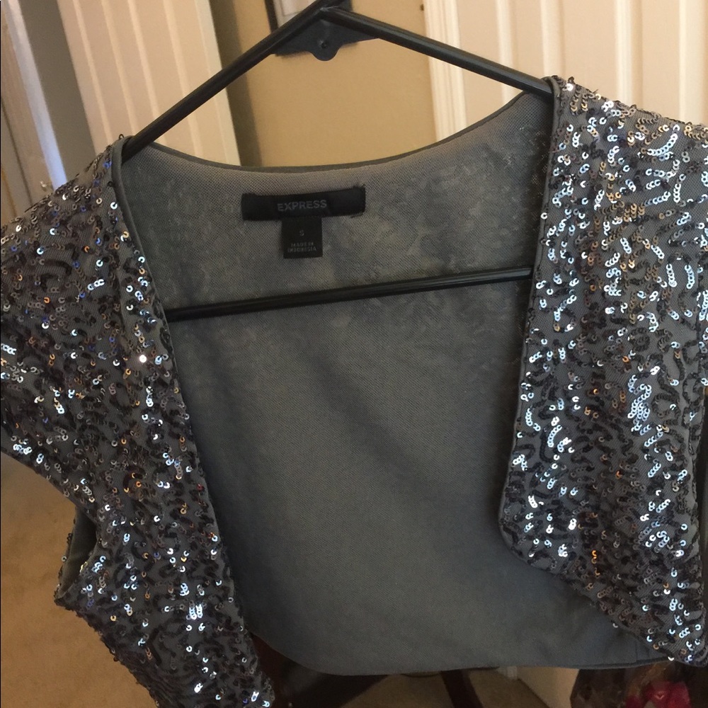 Express Sparkle-Mid Cover Up, very flattering