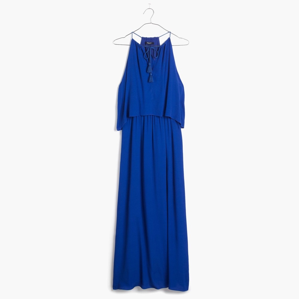Madewell Maxi Dress - Cobalt Blue - Flutter back
