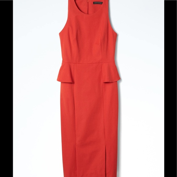 Banana republic bi stretch side peplum sheath 👗 - Picture 3 of 7