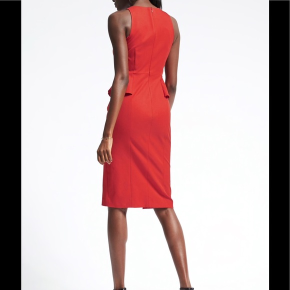 Banana republic bi stretch side peplum sheath 👗 - Picture 2 of 7