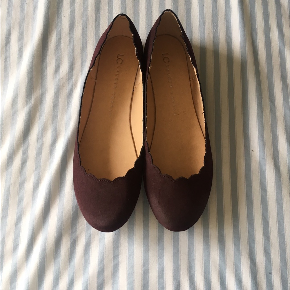 Scalloped Lauren Conrad ballet flats