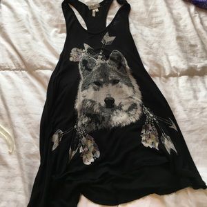 Wolf tank top