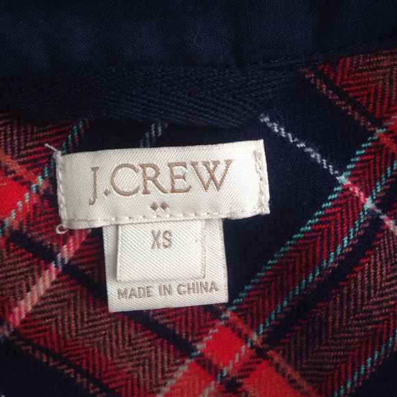 💸SOLD💸J Crew flannel buffalo check shirt Popover - Picture 4 of 6