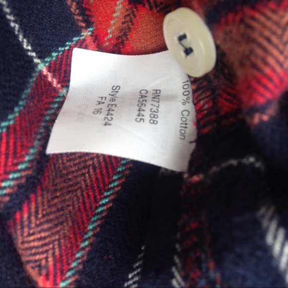 💸SOLD💸J Crew flannel buffalo check shirt Popover - Picture 5 of 6