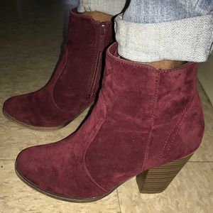 Burgundy Booties