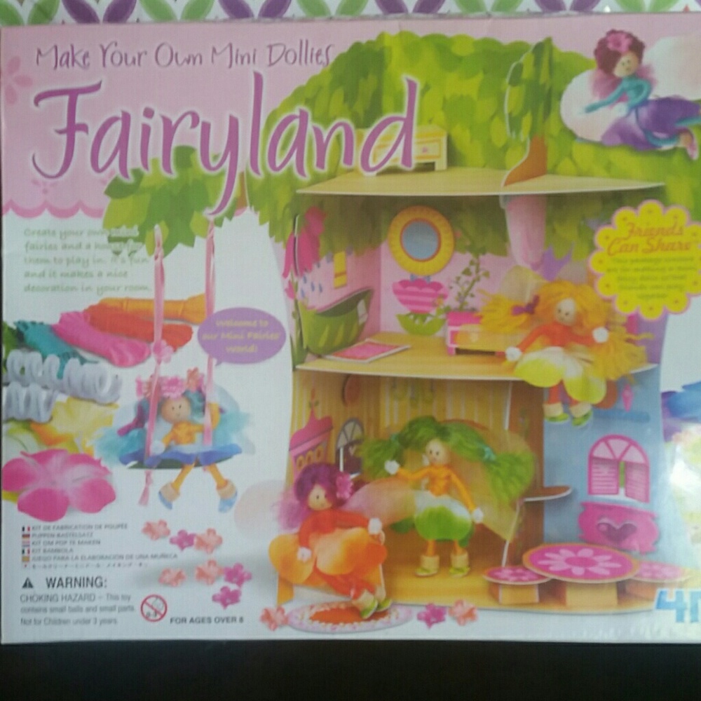Fairyland mini dollies and house to play in