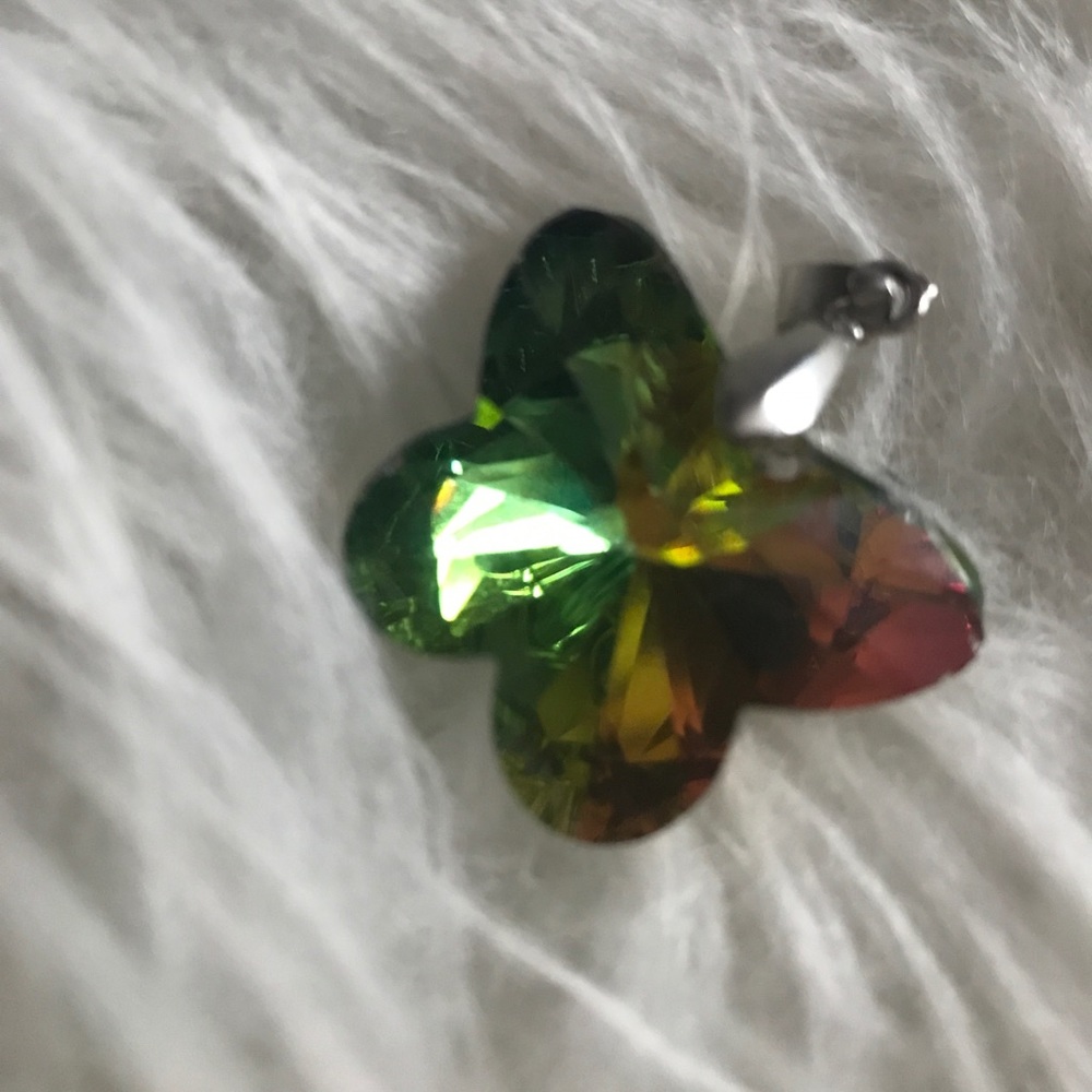 Beautiful multicolor butterfly pedant