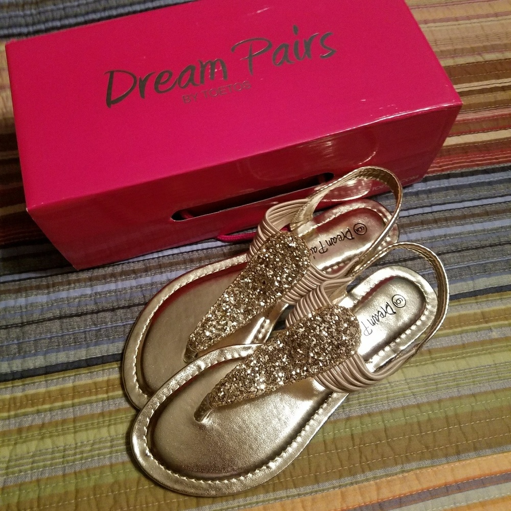 Gold sandals