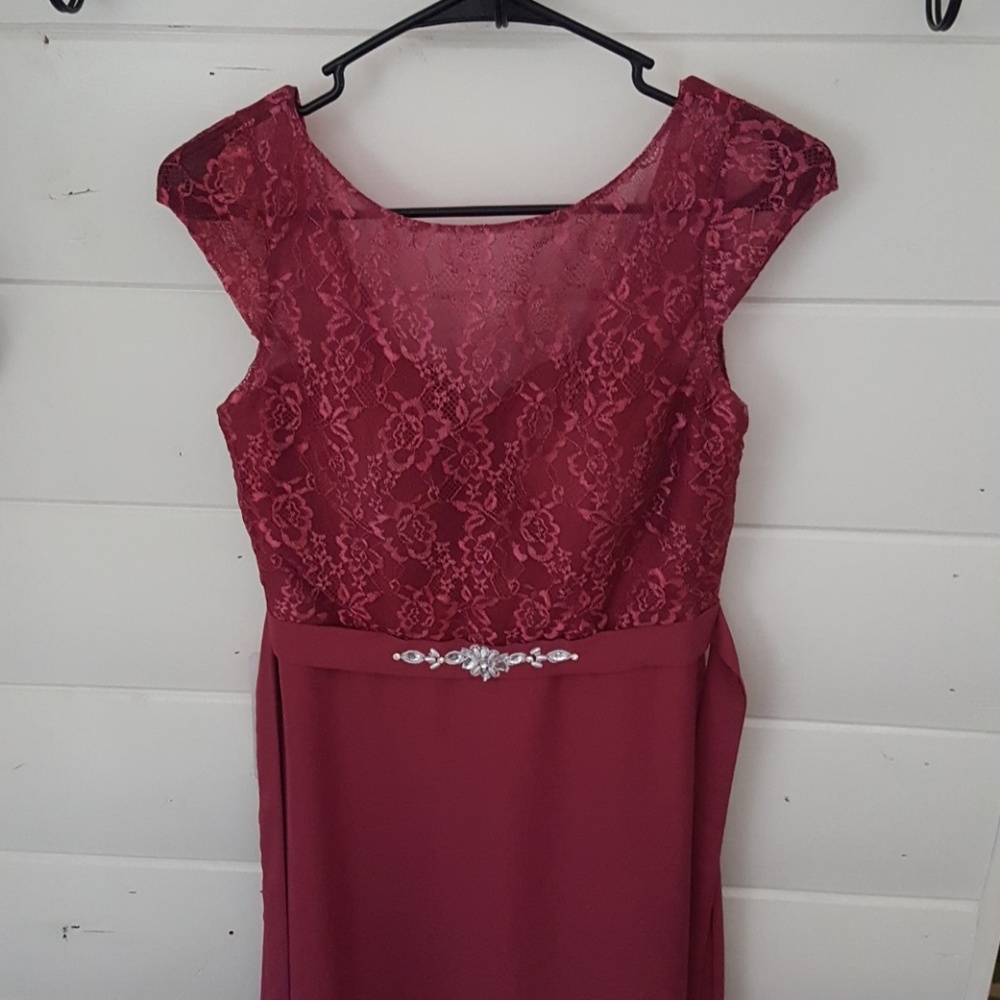 Long mulberry formal dress
