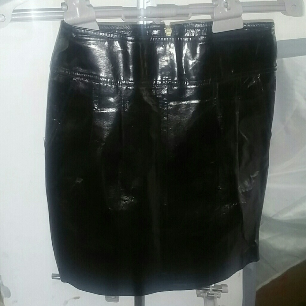 New Black Leather Skirt