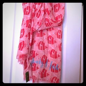 🆕NWT Kate Spade ♠️ Striped Fish 🐟 Scarf 🎀