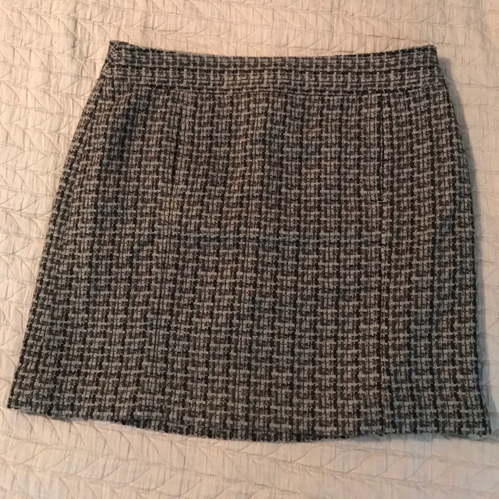 Gray/purple/black skirt from Loft