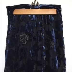 Velvet Mesh Maxi Skirt