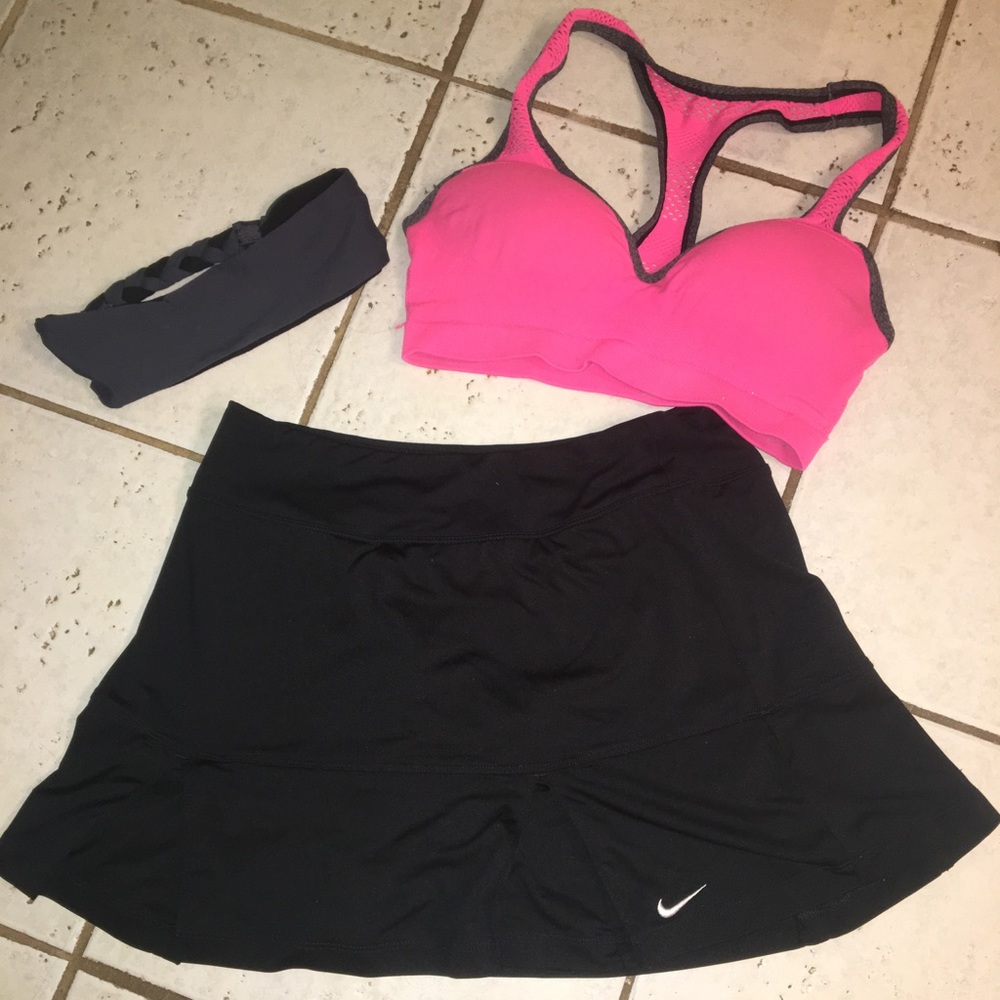 Black tennis skirt