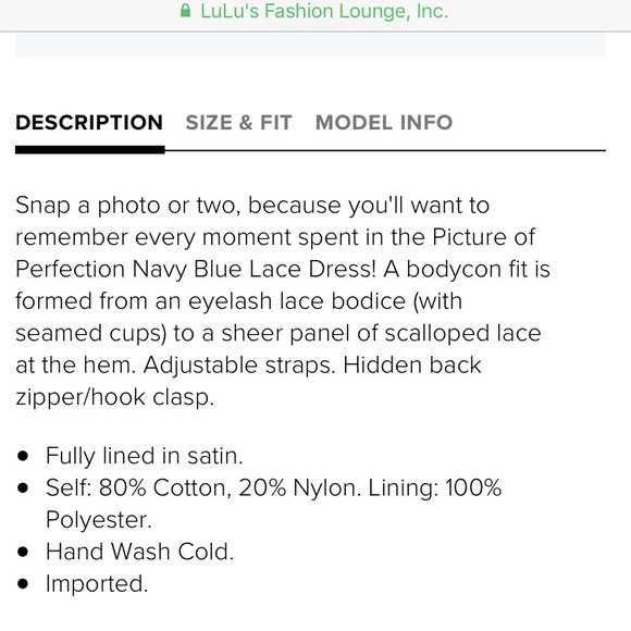 Lulu's Blue Laced Dress - Picture 2 of 8