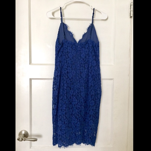 Lulu's Blue Laced Dress - Picture 4 of 8