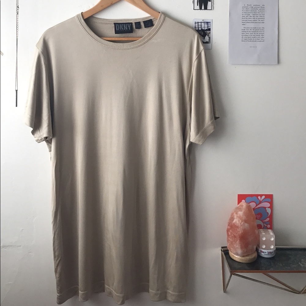 DKNY Large Cream Shirt