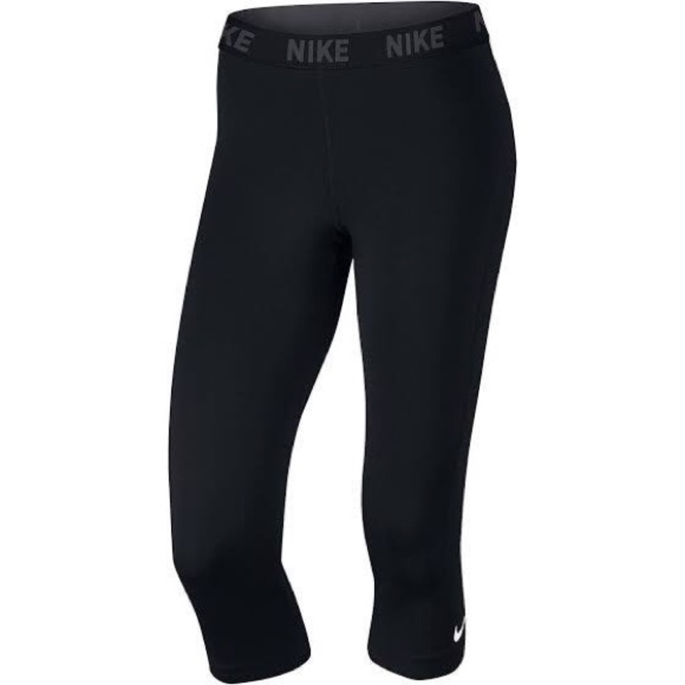 Nike Capri leggings with blue band size xs