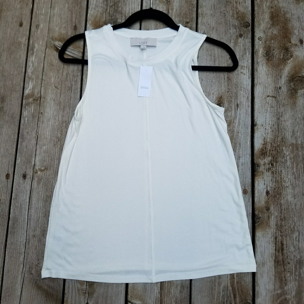 loft top NWT size small cream