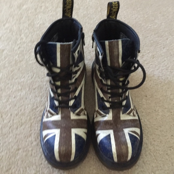 doc martens british flag boots