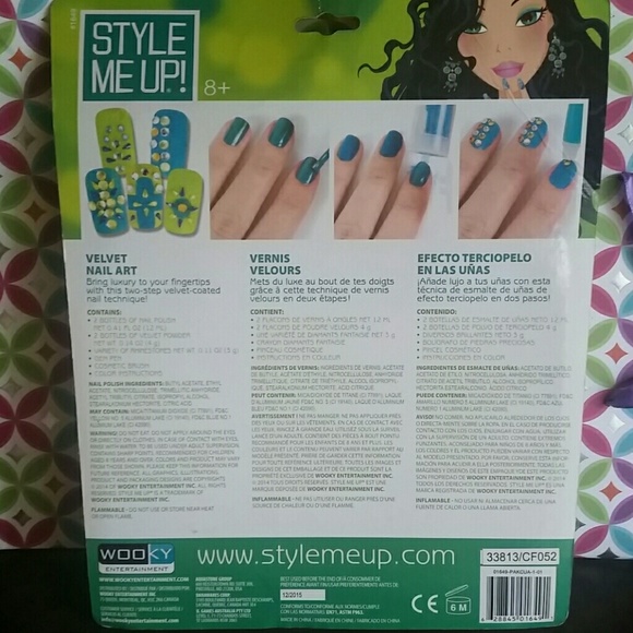 Velvet nail art set - Picture 2 of 3