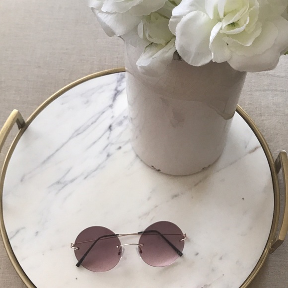 Round Pink Boho Sunglasses - Picture 1 of 2