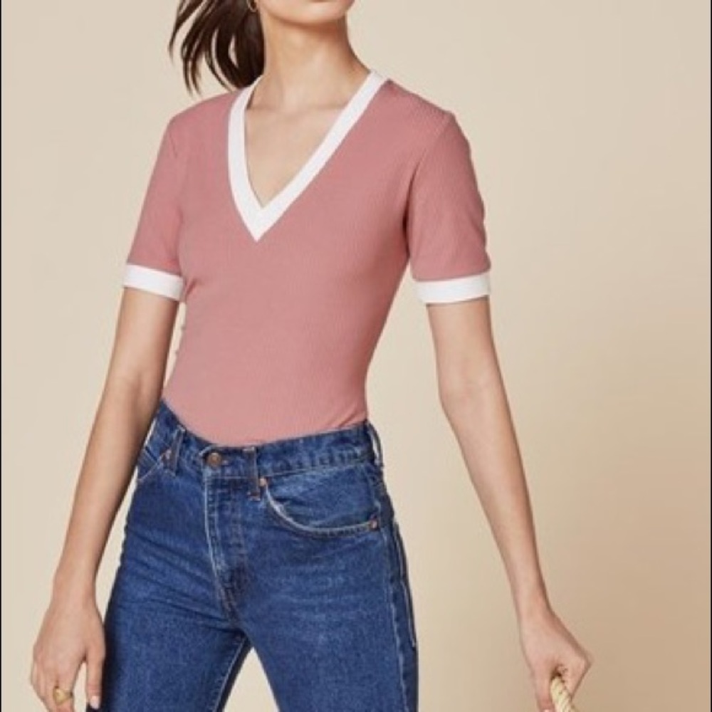 Reformation V-Neck Top