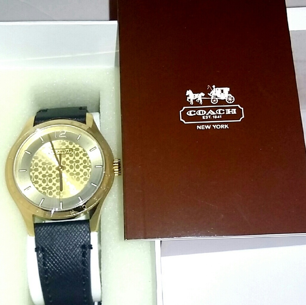 Coach Maddy watch with Saffiano Leather  #14501800