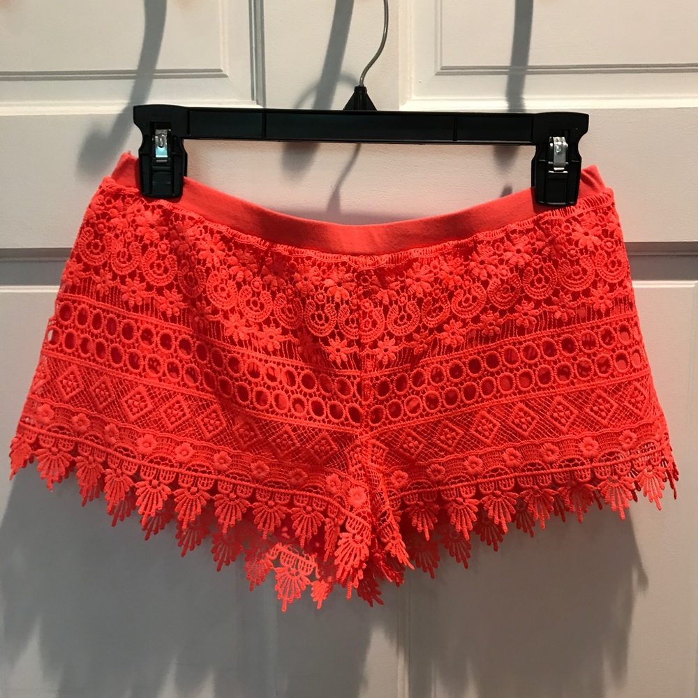 Hot pink shorts