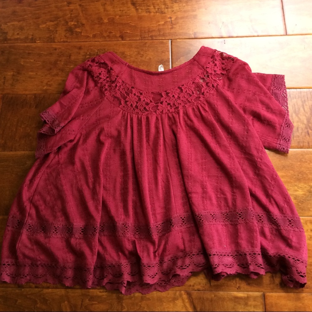 Free People Laced Blouse